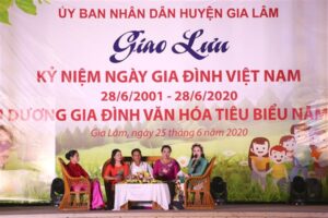 Huyện Gia Lâm tổ chức giao lưu kỷ niệm Ngày gia đình Việt Nam