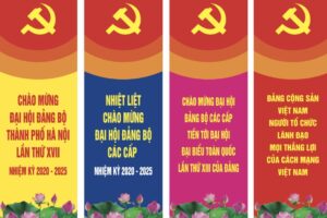 Huyện Mỹ Đức: Trang trí cổ động trực quan chào mừng  Đại hội Đảng bộ huyện lần thứ XXIV