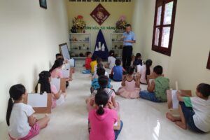 Huyện Ba Vì khai giảng lớp mỹ thuật hè 2020