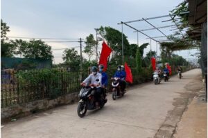 Đoàn Thanh niên huyện Hoài Đức tuyên truyền lưu động phòng, chống dịch Covid-19