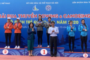 Hà Nội tạm đứng thứ ba giải Đua thuyền Canoeing vô địch trẻ quốc gia 2020