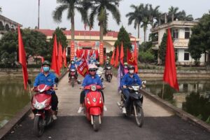 Tuổi trẻ huyện Chương Mỹ tổ chức nhiều hoạt động tuyên truyền về bầu cử và phòng, chống dịch COVID-19