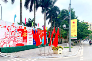 Quận Hoàng Mai tăng cường tuyên truyền về công tác bầu cử và phòng, chống dịch Covid-19