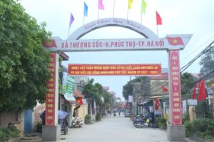 Huyện Phúc Thọ kiểm tra công tác quản lý Nhà nước về di sản văn hóa và công tác  tuyên truyền, cổ động trực quan chào mừng cuộc bầu cử đại biểu Quốc hội khóa XV và bầu cử HĐND các cấp nhiệm kỳ 2021 – 2026 tại xã Thượng Cốc