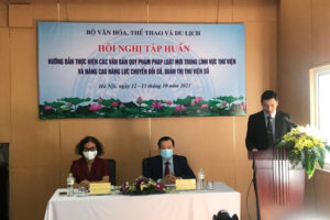 Hội nghị tập huấn trực tuyến “Triển khai các văn bản quy phạm pháp luật mới trong lĩnh vực thư viện”