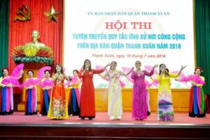 Quận Thanh Xuân tiếp tục đẩy mạnh triển khai thực hiện các Quy tắc ứng xử của Thành phố trên địa bàn