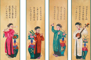 ‘Sắc Xuân’ qua bộ sưu tập tranh dân gian Tứ bình 
