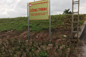 Phường Giang Biên, Long Biên triển khai công trình đường hoa ven chân đê
