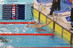Kình ngư Nguyễn Huy Hoàng phá kỷ lục SEA Games