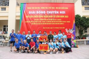 Sôi nổi Giải Bóng chuyền hơi Cựu chiến binh quận Nam Từ Liêm năm 2022