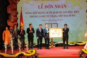 Đền Bạch Mã đón bằng Di tích quốc gia đặc biệt “Thăng Long tứ trấn”