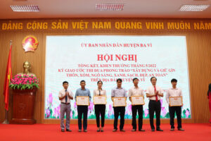 Ba Vì tổng kết phong trào “Xây dựng và giữ gìn thôn, ngõ, xóm sáng – xanh – sạch – đẹp, an toàn” tháng 5/2022