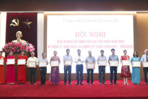 Huyện Gia Lâm biểu dương 70 gia đình văn hóa tiêu biểu năm 2022