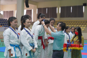 Gần 300 VĐV tham gia thi đấu môn Karate thanh thiếu niên, nhi đồng hè 2022 – Đại hội TDTT Thủ đô lần thứ X năm 2022