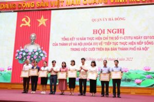 Quận ủy Hà Đông tổng kết 10 năm thực hiện nếp sống văn minh trong việc cưới