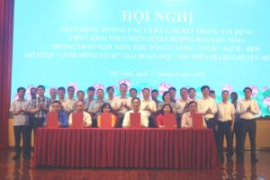 Mê Linh phát động phong trào thi đua ngõ, xóm, khu dân cư sáng – xanh – sạch – đẹp giai đoạn 2022- 2025