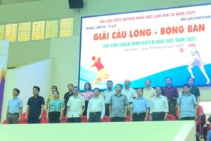 Giải cầu lông – bóng bàn Hội chiến binh huyện Hoài Đức năm 2022