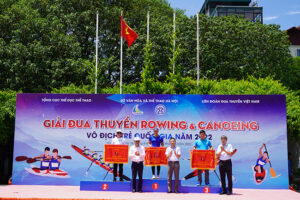 Kết thúc Giải Đua thuyền Rowing và Canoeing vô địch trẻ quốc gia năm 2022
