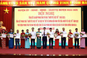 Huyện Hoài Đức tổng kết phong trào thi đua “Người tốt, việc tốt” năm 2022 và giai đoạn 1992-2022
