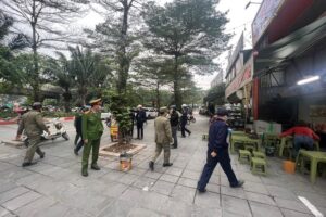 Quận Ba Đình ra quân bảo đảm trật tự giao thông, trật tự đô thị dịp Tết 2023