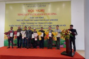 Trao giải Cuộc vận động thiết kế trang trí Thành phố Hà Nội năm 2022  và Cuộc thi sáng tác tranh cổ động tuyên truyền về “Phát triển văn hóa, xây dựng người Hà Nội thanh lịch, văn minh giai đoạn 2021- 2025”