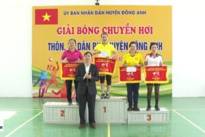 Giải bóng chuyền hơi các thôn, tổ dân phố huyện Đông Anh