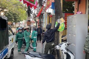 Ra quân đảm bảo an ninh trật tự, vệ sinh môi trường phục vụ Lễ hội 5 làng Mọc