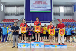 138 vận động viên tranh tài tại giải Bóng bàn huyện Chương Mỹ năm 2023