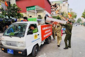 Phường Hạ Đình và Thanh Xuân Bắc ra quân đảm bảo trật tự đô thị