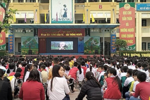 Tổ chức chiếu phim miễn phí cho hơn 2.400 học sinh trên địa bàn huyện Đan Phượng