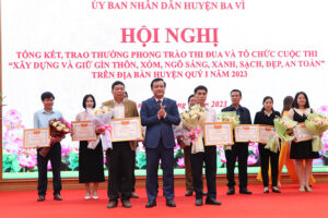 Ba Vì tổng kết cuộc thi “Xây dựng và giữ gìn thôn, ngõ, xóm sáng, xanh, sạch, đẹp, an toàn” quý I/2023