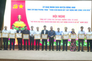Huyện Đông Anh: Chỉ đạo, hướng dẫn thành công Hội nghị đại biểu Nhân dân bàn việc xây dựng đời sống văn hóa ở cơ sở.