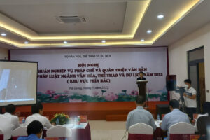 Tập huấn nghiệp vụ pháp chế và quán triệt văn bản quy phạm pháp luật ngành Văn hóa, Thể thao và Du lịch năm 2023