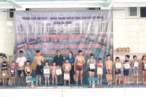 Quận Ba Đình tổ chức khai mạc lớp dạy bơi miễn phí cho thiếu nhi có hoàn cảnh khó khăn trên địa bàn năm 2023