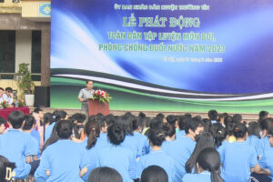 Huyện Thường Tín tổ chức phát động toàn dân tập luyện môn bơi và phòng chống đuối nước năm 2023