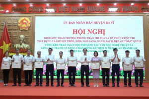 Ba Vì tổng kết cuộc thi “Xây dựng và giữ gìn thôn, xóm, ngõ sáng, xanh, sạch, đẹp, an toàn” quý II/2023