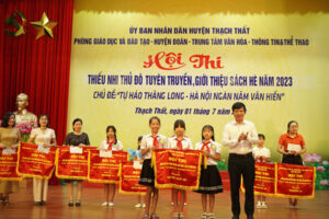 Thạch Thất tổ chức Hội thi Thiếu nhi Thủ đô tuyên truyền, giới thiệu sách hè năm 2023