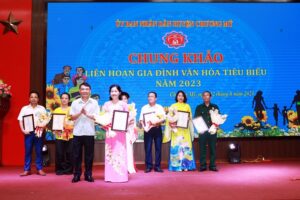 Chung khảo Liên hoan Gia đình văn hóa tiêu biểu huyện Chương Mỹ năm 2023