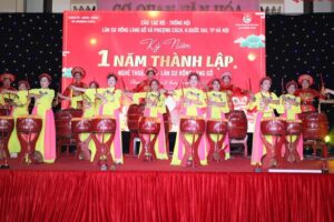 CLB Trống hội, Lân -Sư – Rồng làng Gồ xã Phượng Cách kỷ niệm 1 năm thành lập