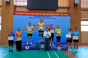 Long Biên tổ chức Chung kết Giải Bóng chuyền hơi các CLB Thể dục Thể thao Nhà văn hóa tổ dân phố năm 2023