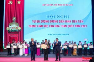 Tuyên dương 78 gương điển hình tiên tiến trong lĩnh vực Văn hoá toàn quốc năm 2023