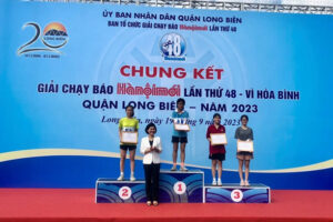 Chung kết Giải chạy Báo Hànộimới quận Long Biên năm 2023