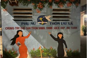 “Đoạn đường phụ nữ nở hoa” thôn Lai Xá, xã Kim Chung, Hoài Đức giành giải Nhất cuộc thi “Đoạn đường – Tuyến phố nở hoa”