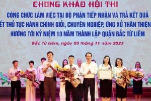 Sôi nổi cuộc thi tìm hiểu cải cách hành chính quận Bắc Từ Liêm năm 2023