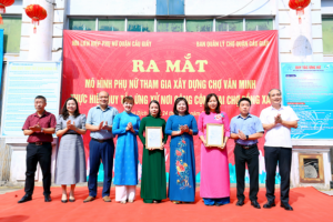 Cầu Giấy triển khai mô hình “Phụ nữ tham gia xây dựng chợ văn minh thực hiện Quy tắc ứng xử nơi công cộng”
