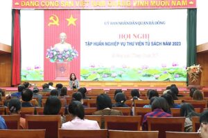 Quận Hà Đông tổ chức Hội nghị tập huấn nghiệp vụ thư viện, tủ sách năm 2023