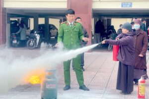 Huyện Thanh Trì nâng cao kỹ năng, nghiệp vụ phòng cháy, chữa cháy tại các di tích lịch sử văn hóa   