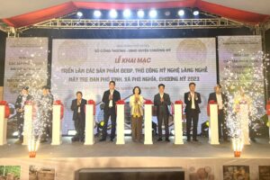 Triển lãm các sản phẩm OCOP, thủ công mỹ nghệ làng nghề mây tre đan Phú Vinh, xã Phú Nghĩa, huyện Chương Mỹ năm 2023