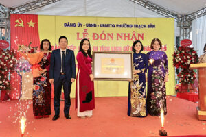 Phường Thạch Bàn, quận Long Biên tổ chức đón bằng công nhận di tích lịch sử cấp thành phố đối với đình, đền Thượng Hội