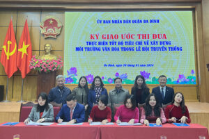 Quận Ba Đình thi đua thực hiện tốt Bộ tiêu chí về xây dựng môi trường văn hóa trong lễ hội truyền thống
